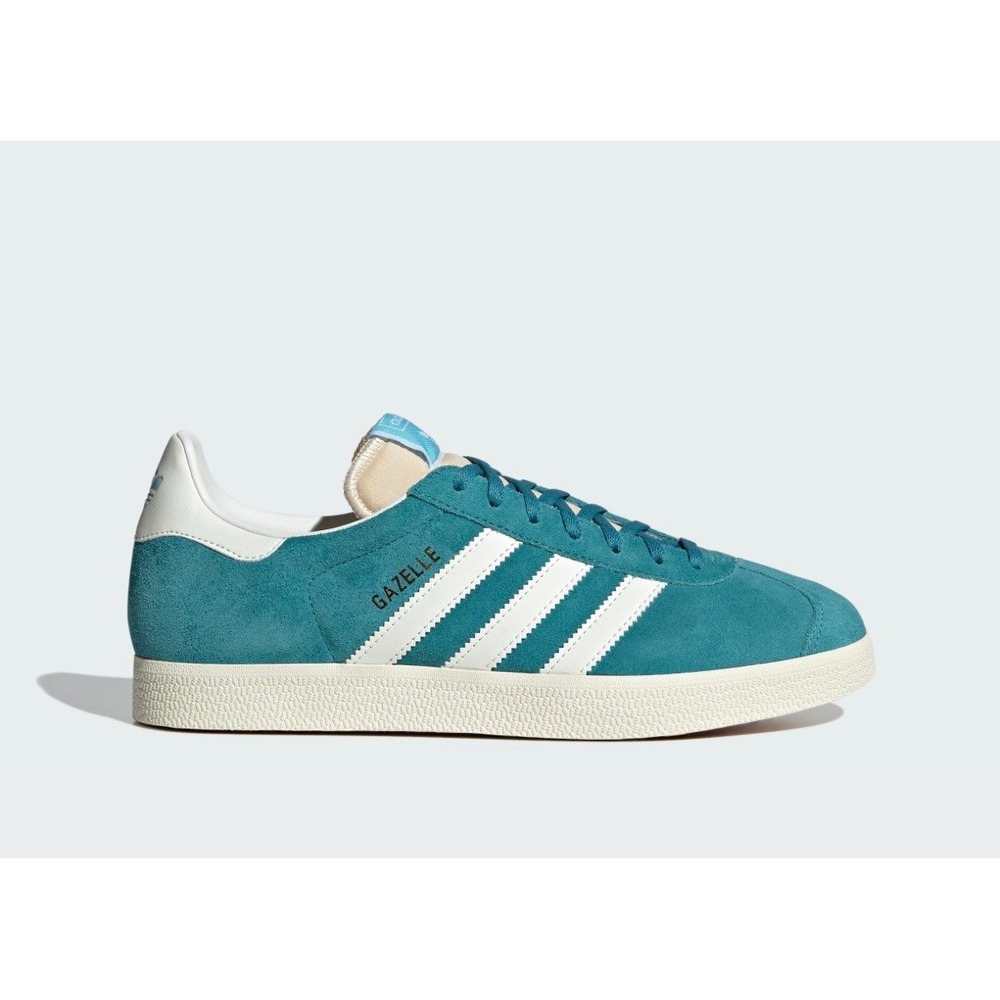 Adidas Gazelle HQ1061 Turquoise Blue Suede Sneakers Men's‎ Size 7